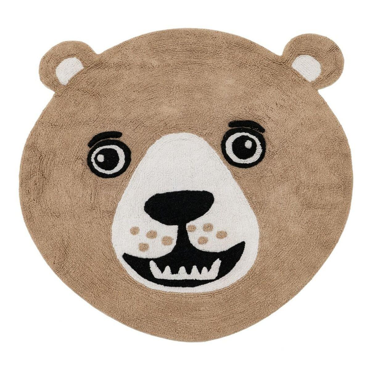 Alfombra Infantil 100 % algodón Oso 100 cm 100 x 100 x 1 cm