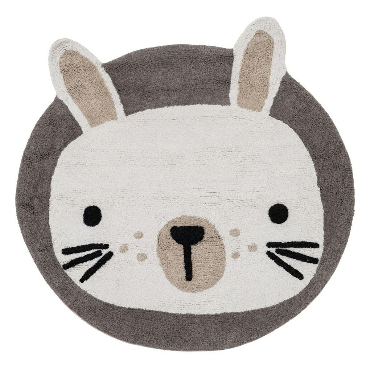 Alfombra Infantil 100 % algodón Conejo 100 cm 100 x 100 x 1 cm