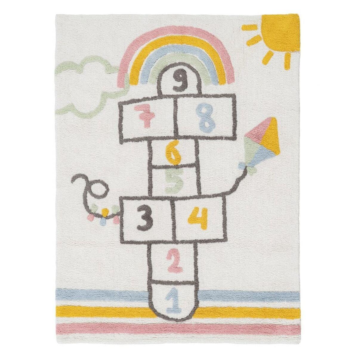 Alfombra Infantil 100 % algodón 135 x 100 cm 135 x 100 x 1 cm