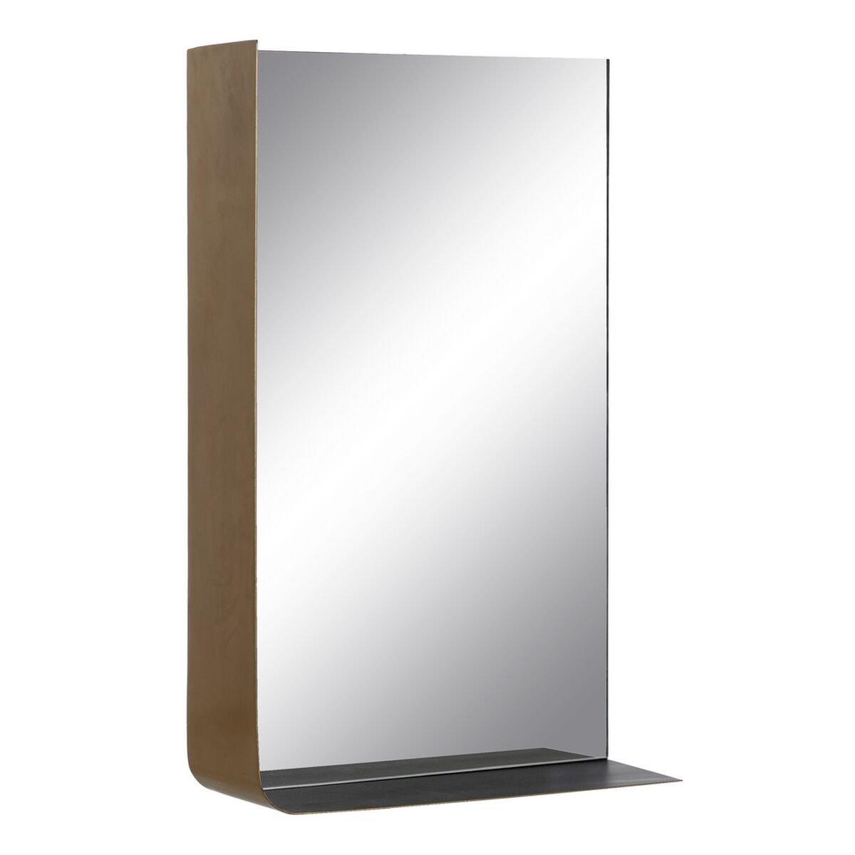 Espejo de pared Negro Dorado 40 x 12 x 60 cm