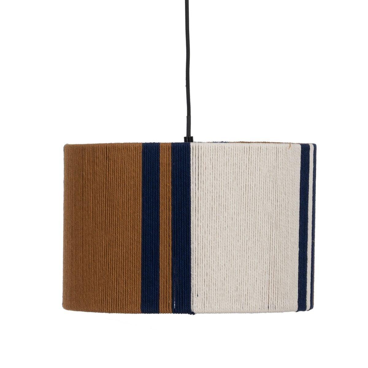Lámpara de Techo Papel Hierro Rayas 220-240 V 32,5 x 24,5 x 21 cm