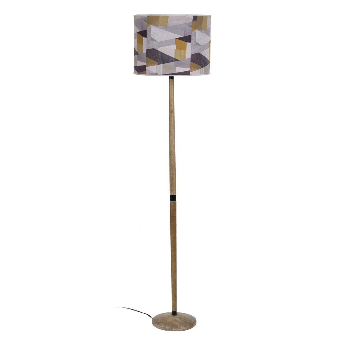 Lámpara de Pie Beige Natural 40 x 40 x 167 cm