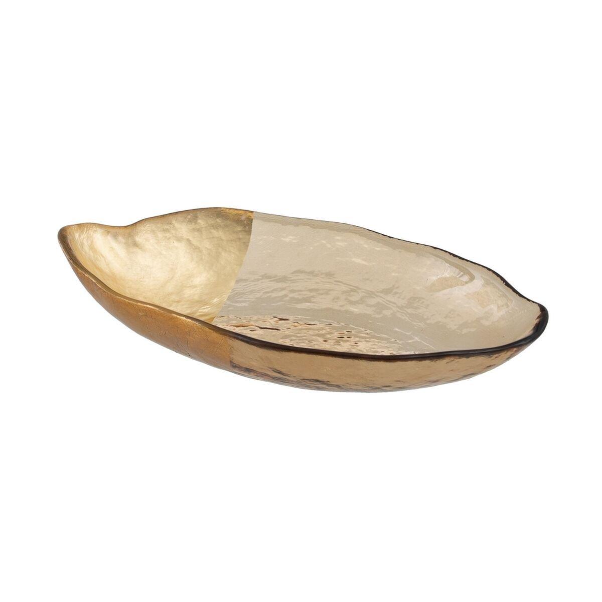 Centro de Mesa Dorado Vidrio 23 x 13 cm 23 x 13 x 6 cm