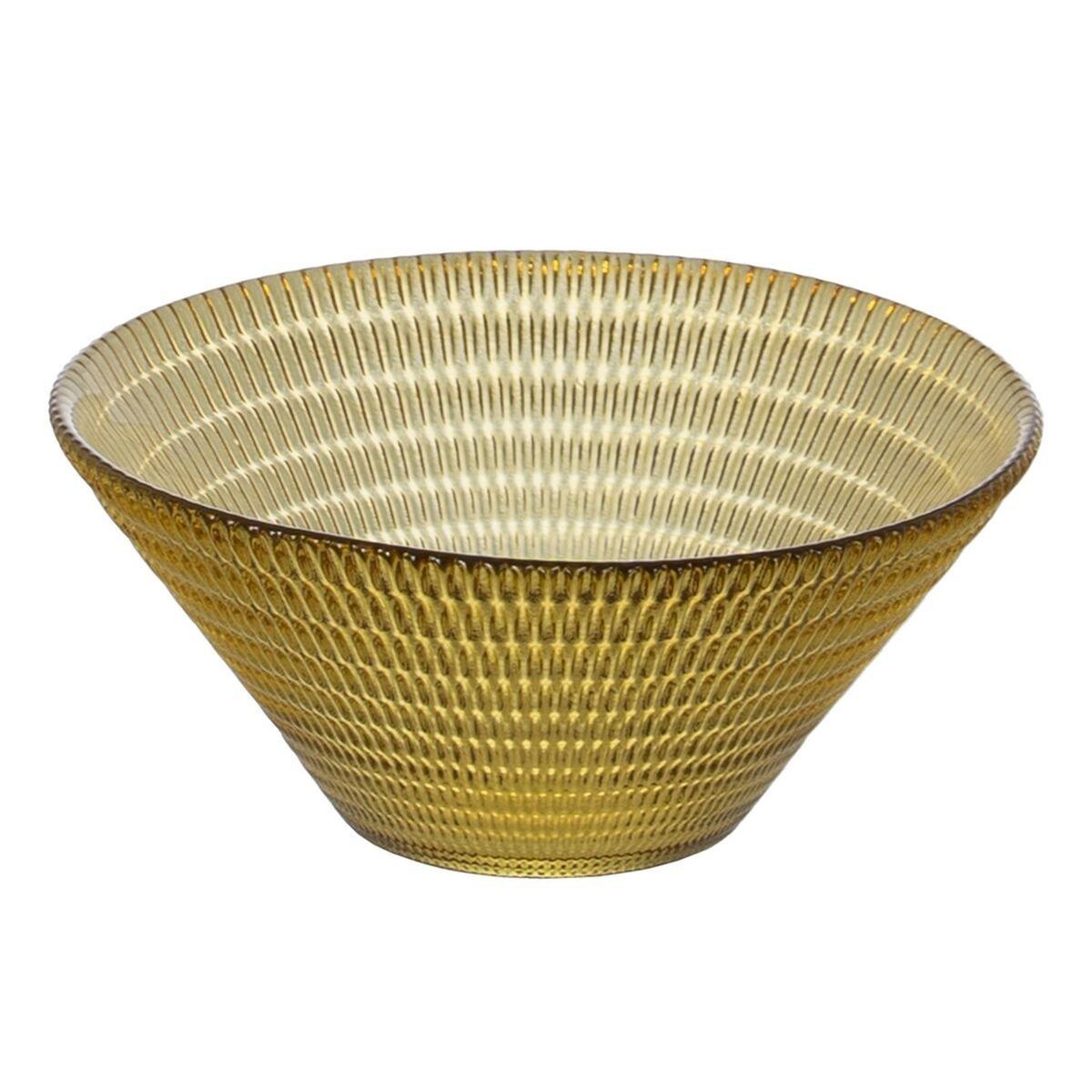 Ensaladera Amarillo Cristal 14 x 14 x 6 cm