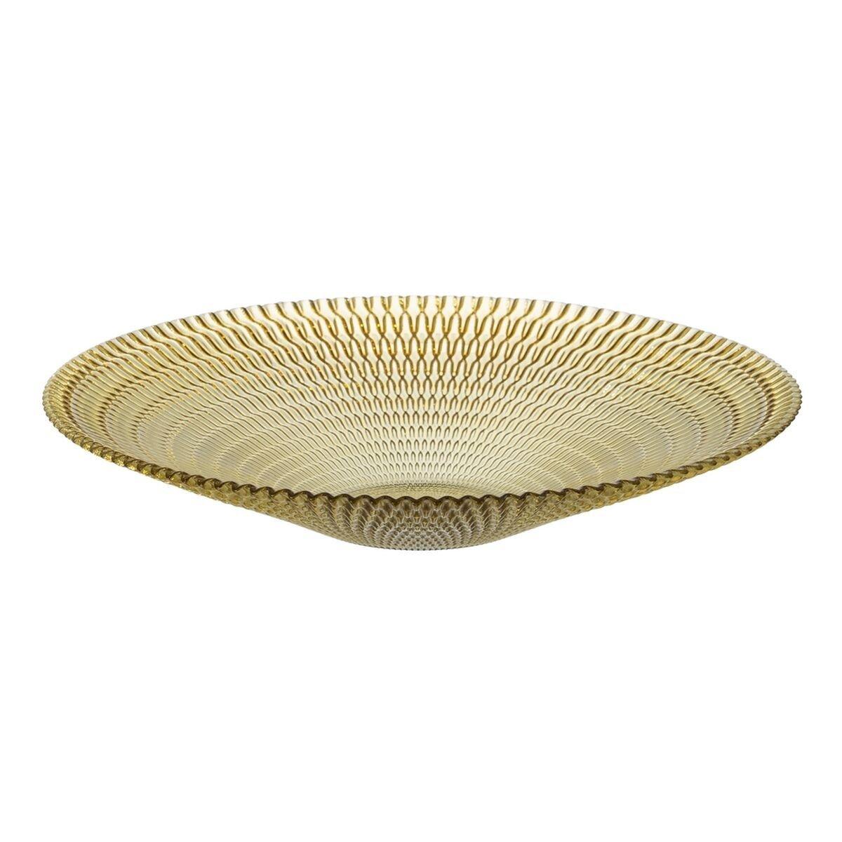 Centro de Mesa Amarillo Cristal 40 x 40 x 7 cm