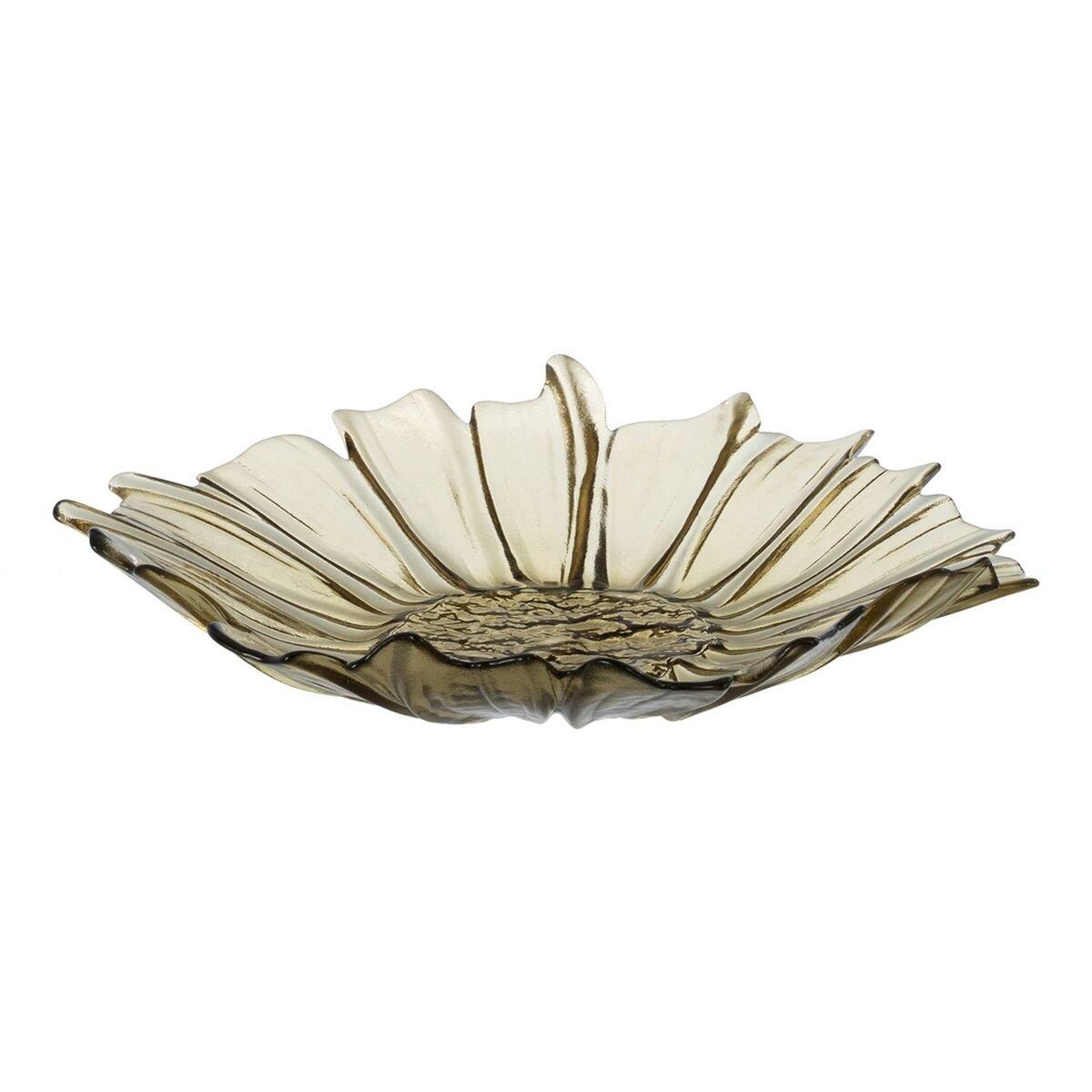 Centro de Mesa Oliva Cristal 42 x 42 x 7,5 cm