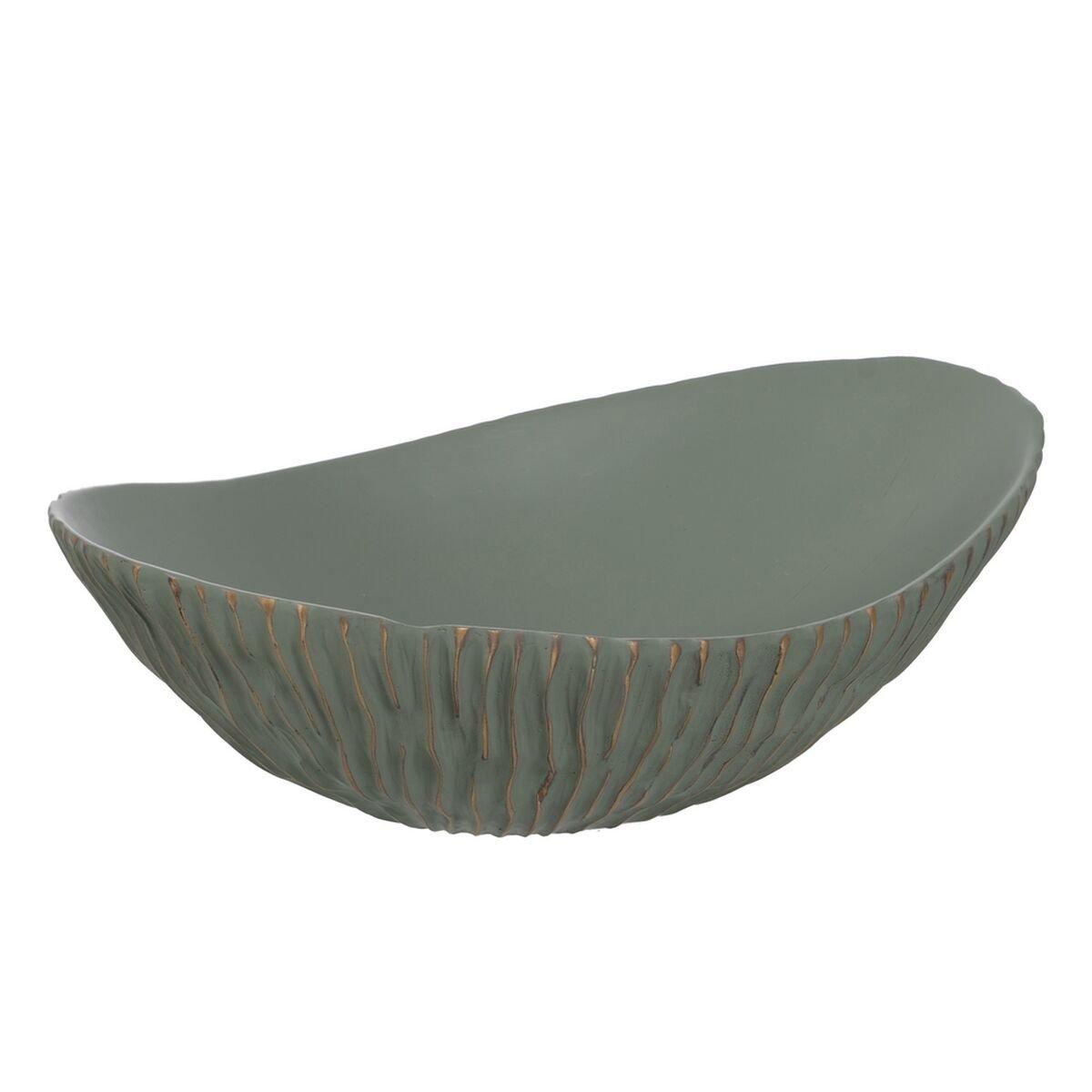 Centro de Mesa Verde Dorado Poliresina 40,5 x 26,5 x 13,5 cm