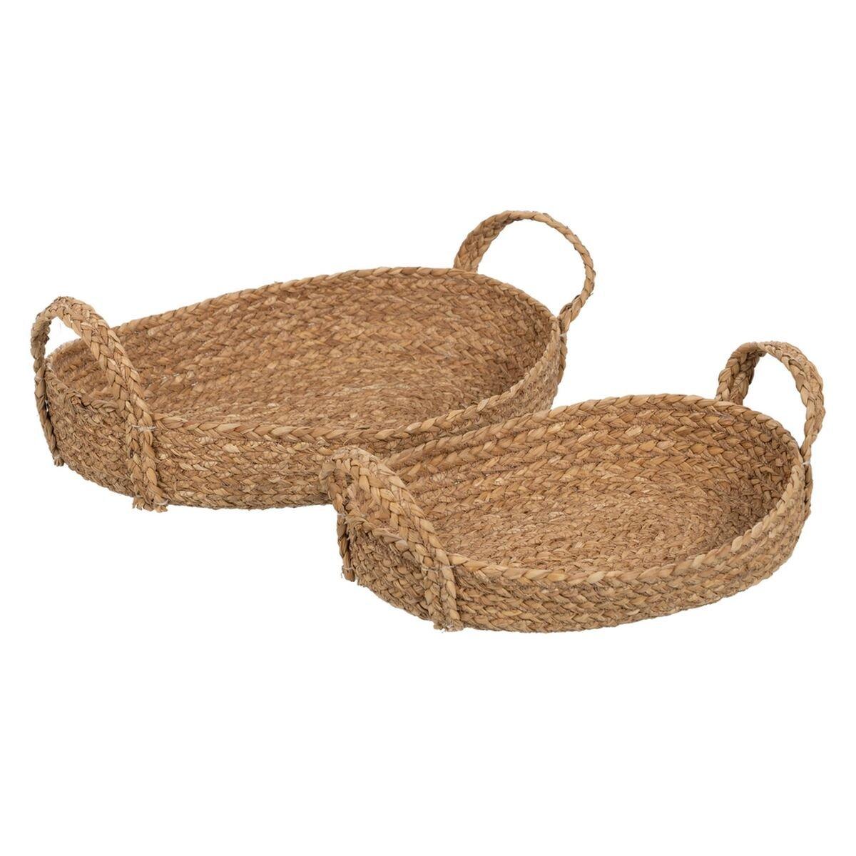 Juego de Cestas Fibra natural 48 x 32 x 18 cm