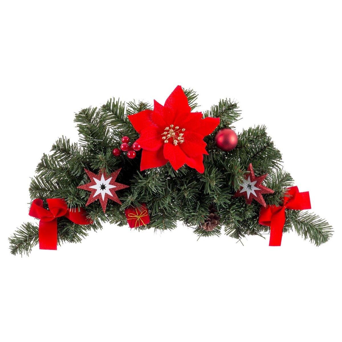 Colgador para Puertas Rojo Verde Plástico Tejido Navidad 60 cm 25 X 16 X 60 CM