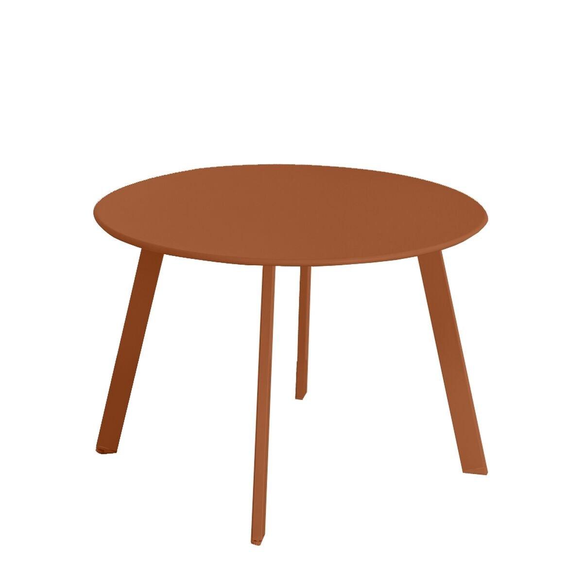 Mesa Marzia Terracota Acero 60 x 60 x 42 cm