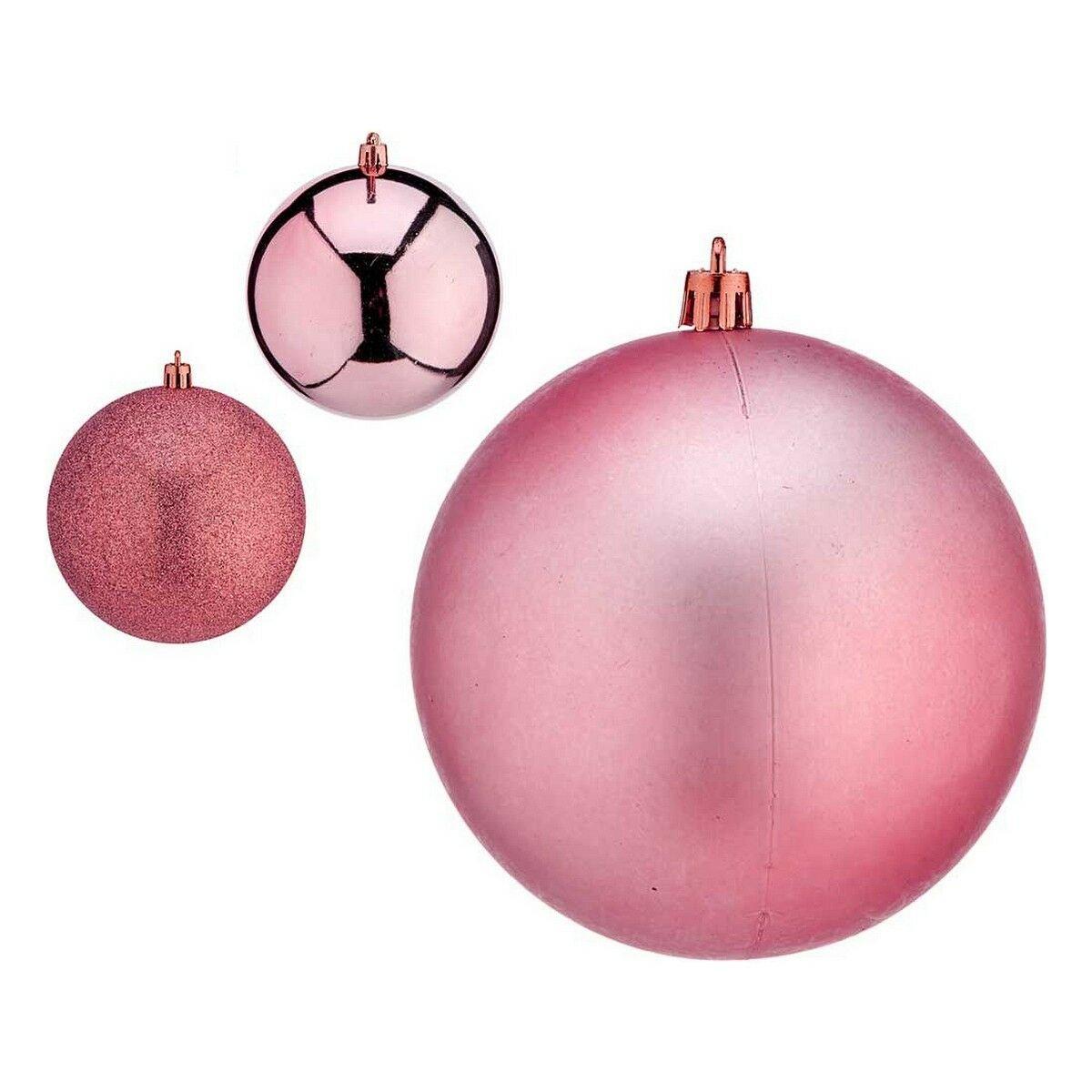Bolas de Navidad Krist+ Rosa Plástico Ø 12 cm 6 Unidades