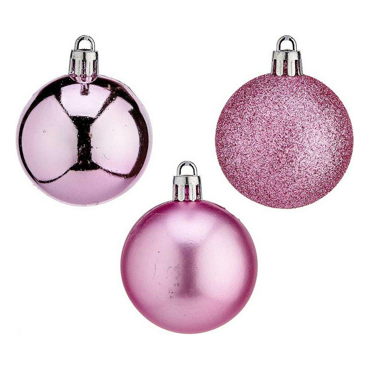 Bola de Navidad Krist+ Rosa Plástico Ø 5 cm