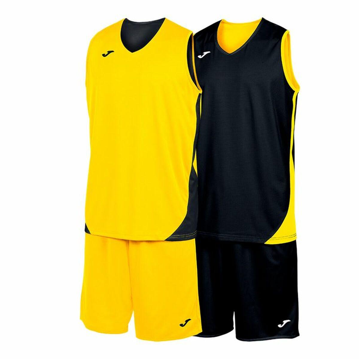 Conjunto Deportivo para Niños Joma Sport Kansas Amarillo Negro Multicolor 2 Piezas