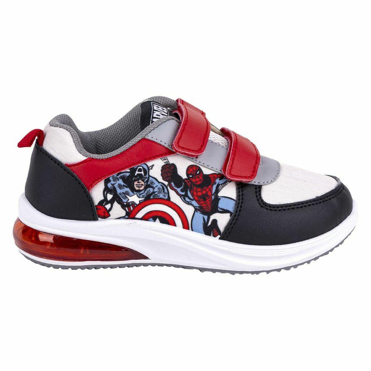 Zapatillas Deportivas con LED The Avengers Negro Velcro