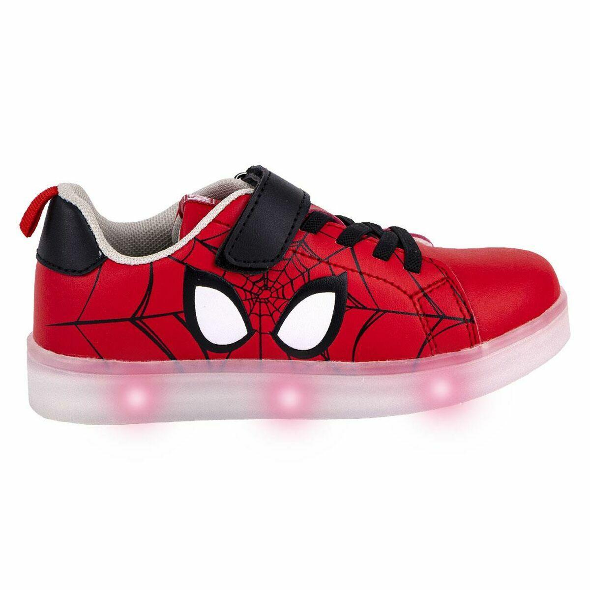 Zapatillas Deportivas con LED Spider-Man Rojo Velcro