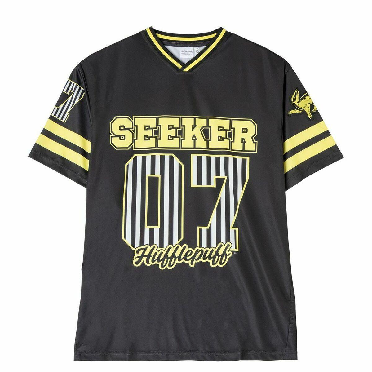 Camiseta de Manga Corta Harry Potter Hufflepuff Negro
