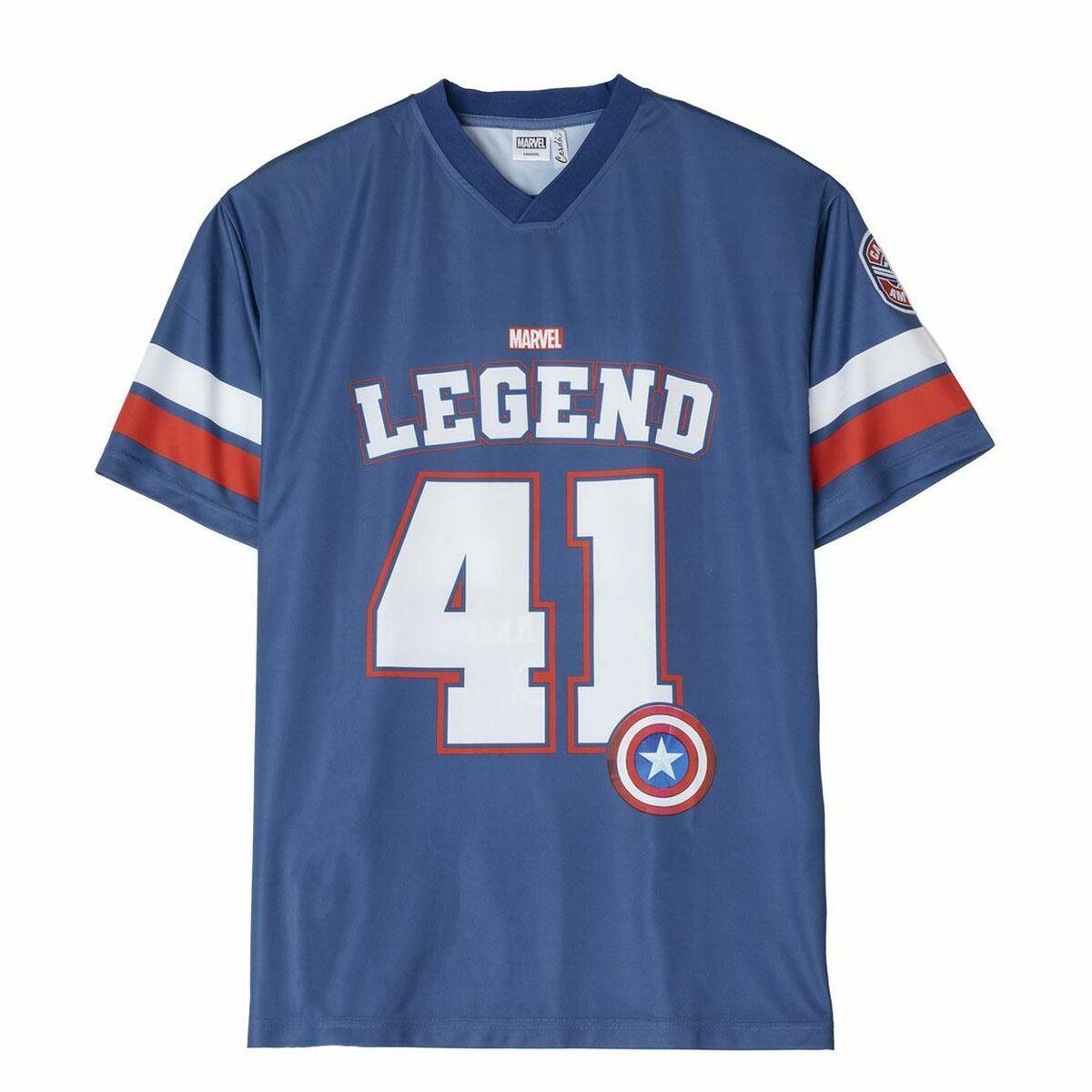 Camiseta de Manga Corta The Avengers Legend Azul
