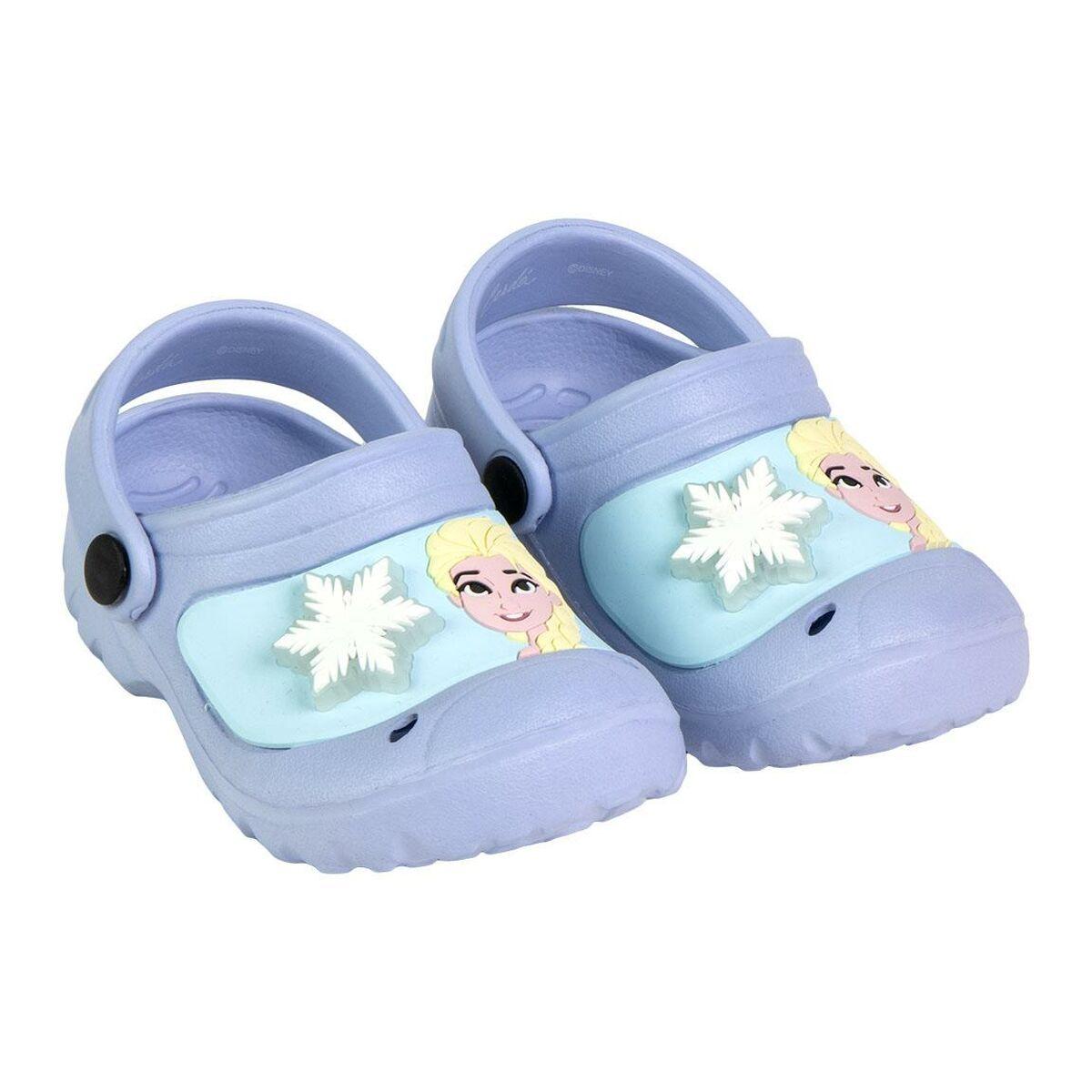 Zuecos de Playa Frozen Morado