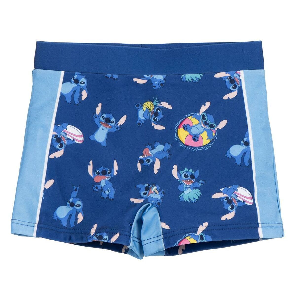 Bañador Boxer Para Niños Stitch Azul oscuro