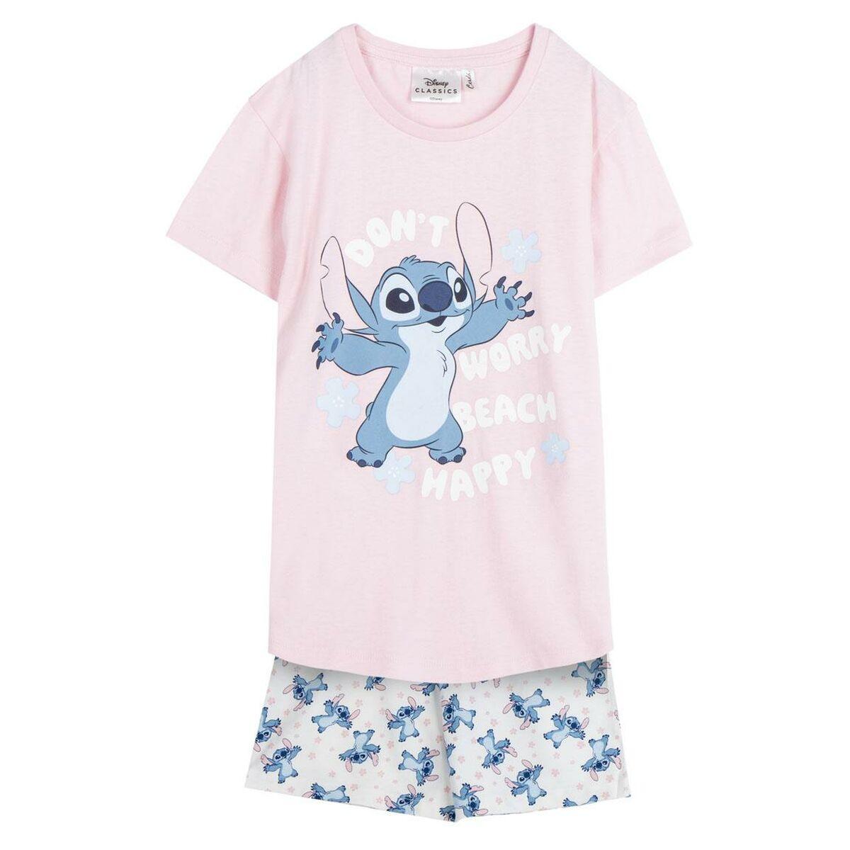 Pijama de Verano Stitch Rosa