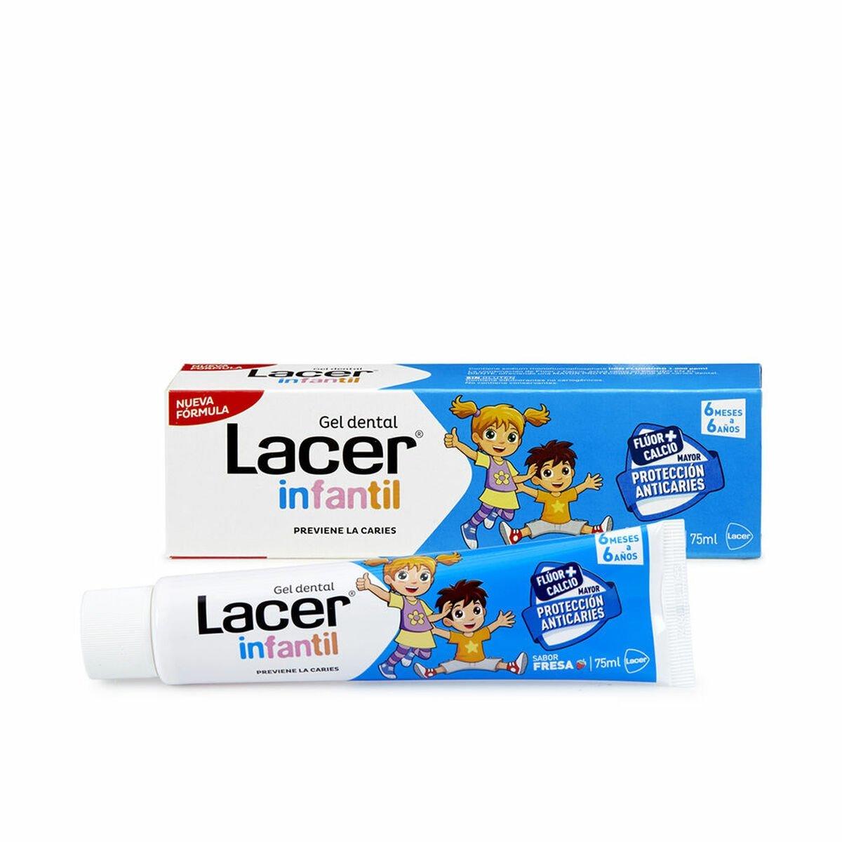 Pasta de Dientes Lacer Infantil 75 ml Infantil Fresa