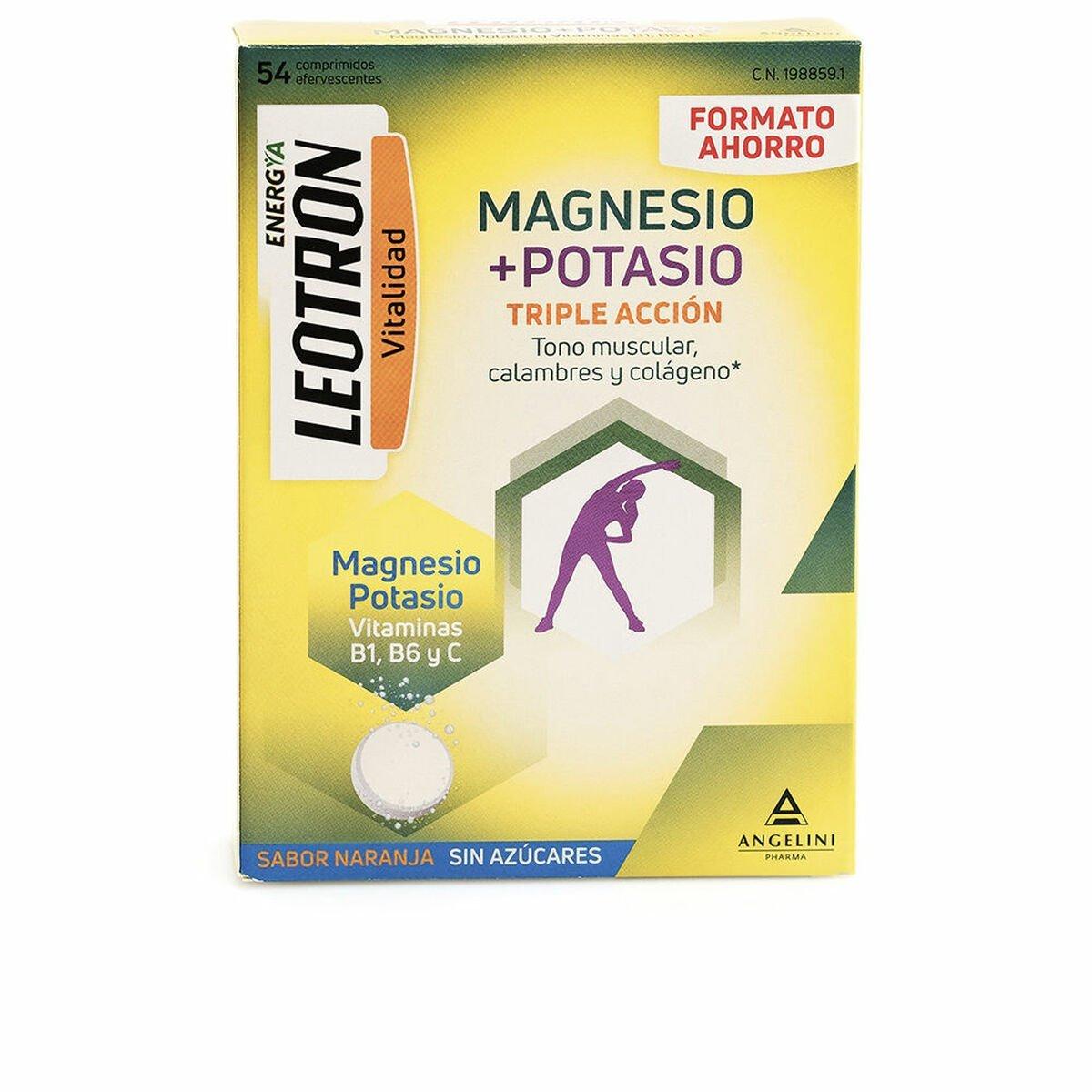 Complemento Alimenticio Leotron Energía Magnesio Potasio Magnesio Potasio 54 Unidades