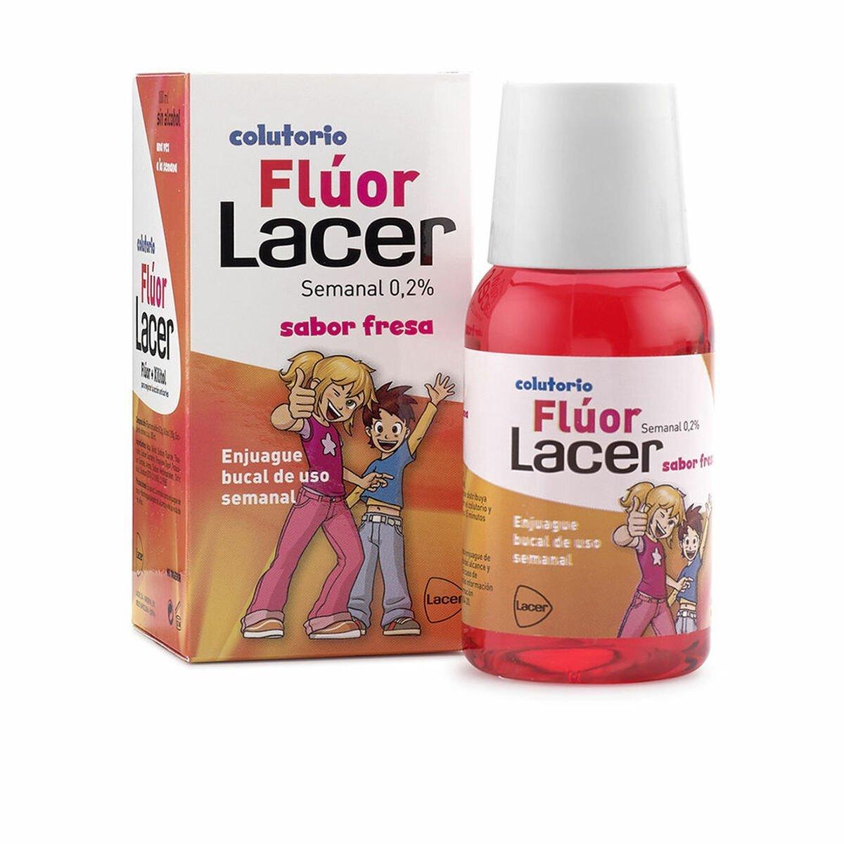 Colutorio Lacer Flúor 100 ml Junior Flúor Fresa