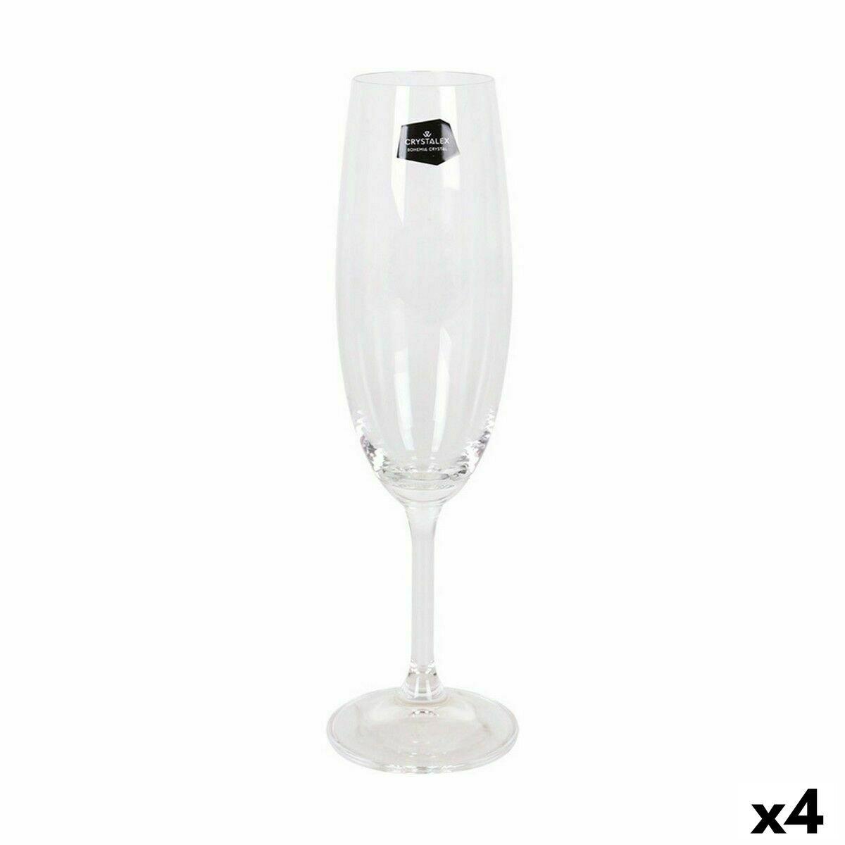 Copa de champán Crystalex Lara Cristal 220 ml Champán 6 Piezas (6 Unidades) (4 Unidades)