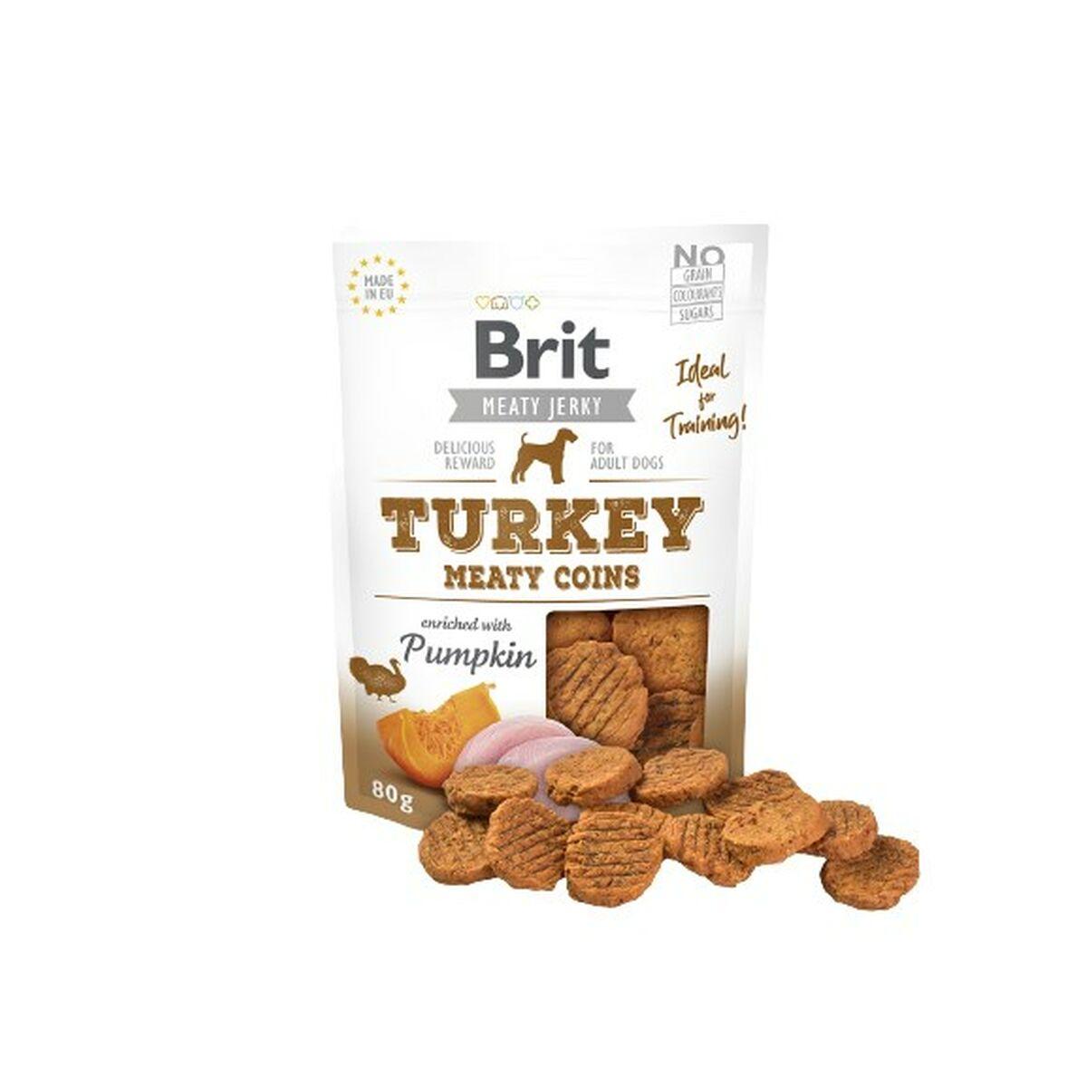 Snack para Perros Brit Jerky Snack Pollo Pavo 80 g