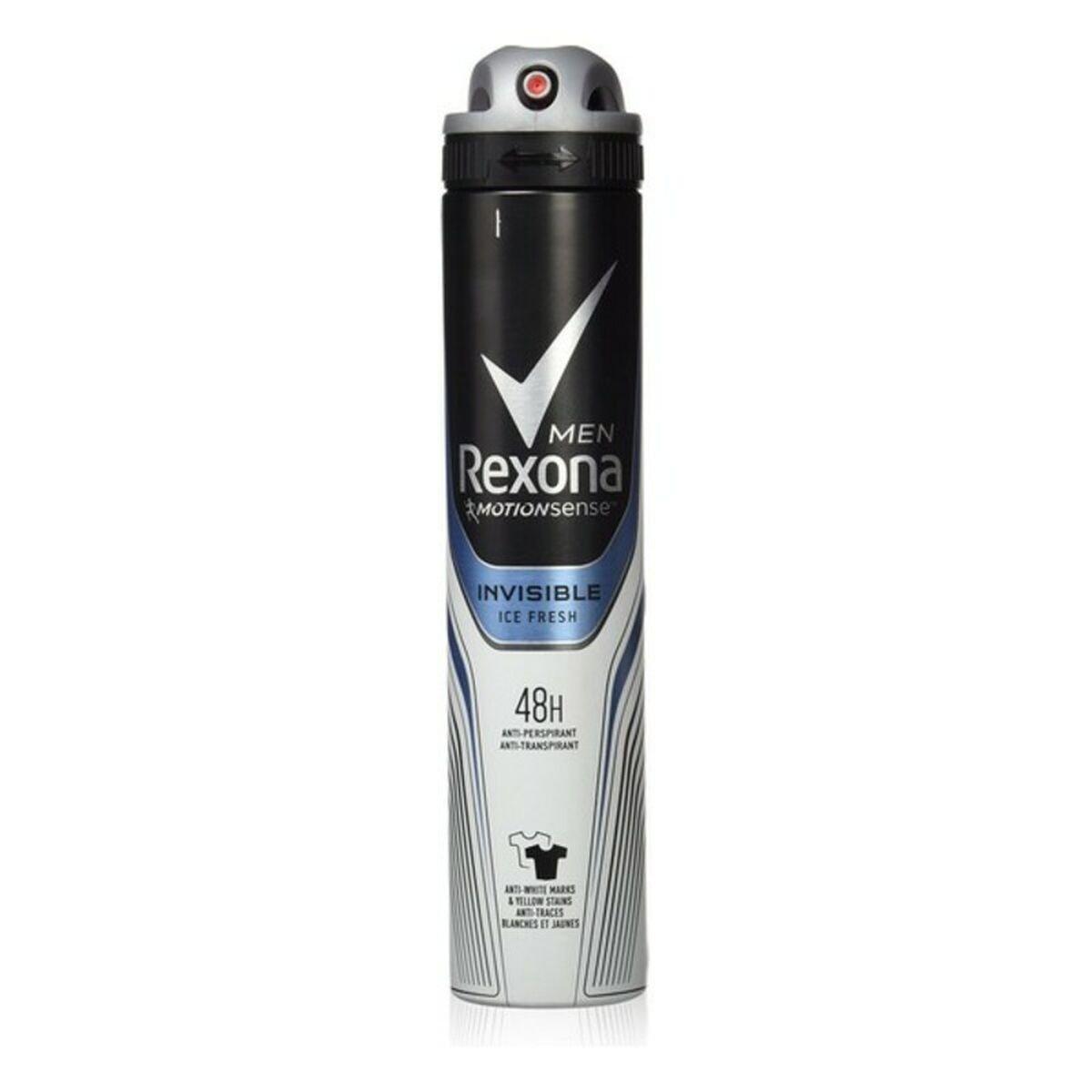 Desodorante en Spray Fresco Rexona Invisible Ice Fresh Men 200 ml