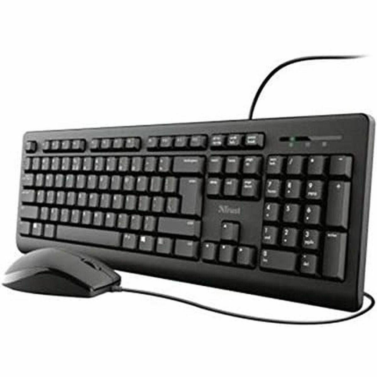 Teclado Trust TKM-250 Negro Qwerty Español