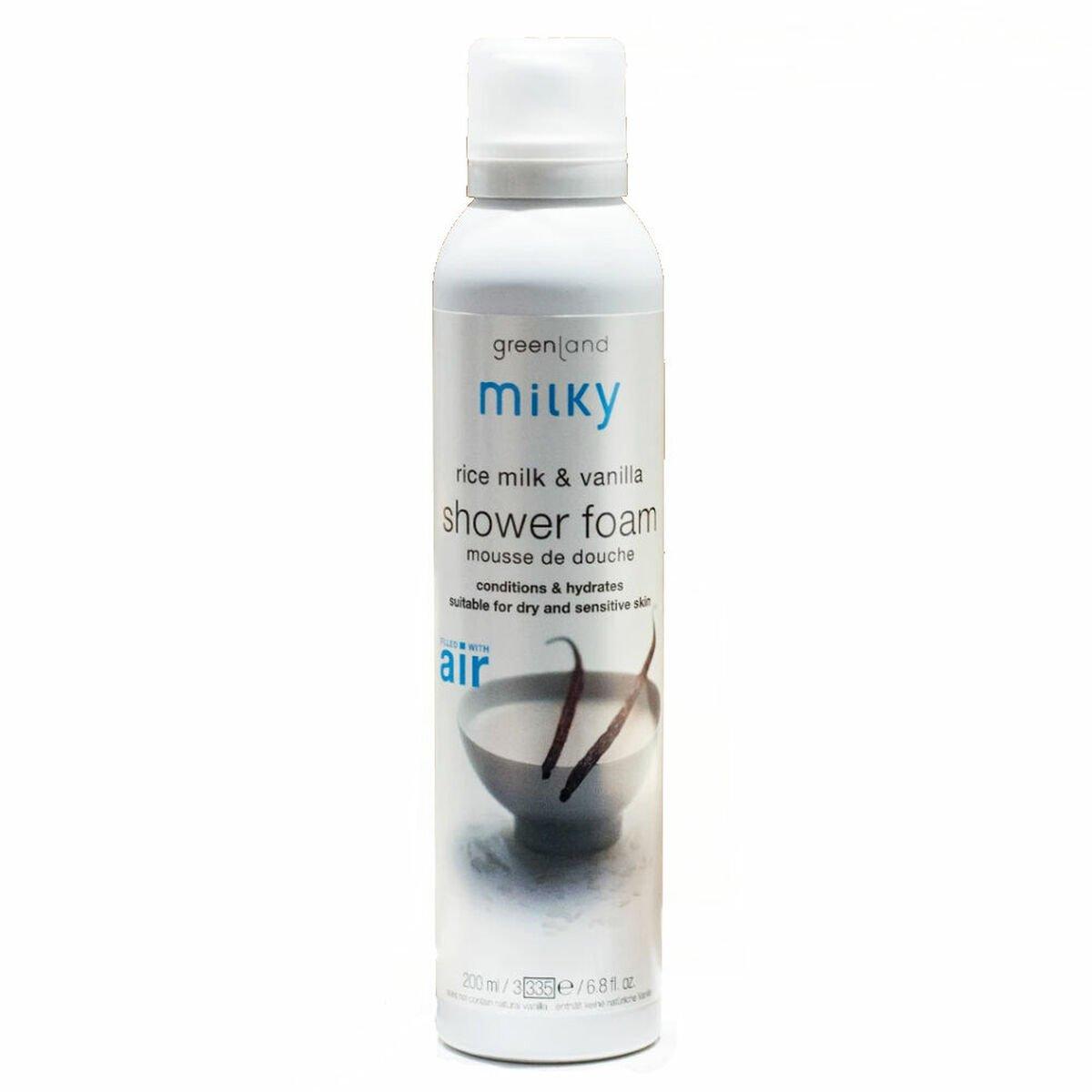 Loción Corporal Greenland Shower Mousse Rice MIlk (200 ml)