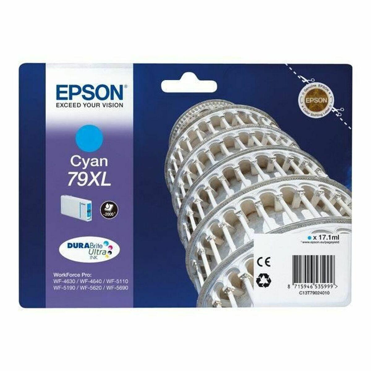 Cartucho de Tinta Original Epson 79XL Pisa Tower Cian