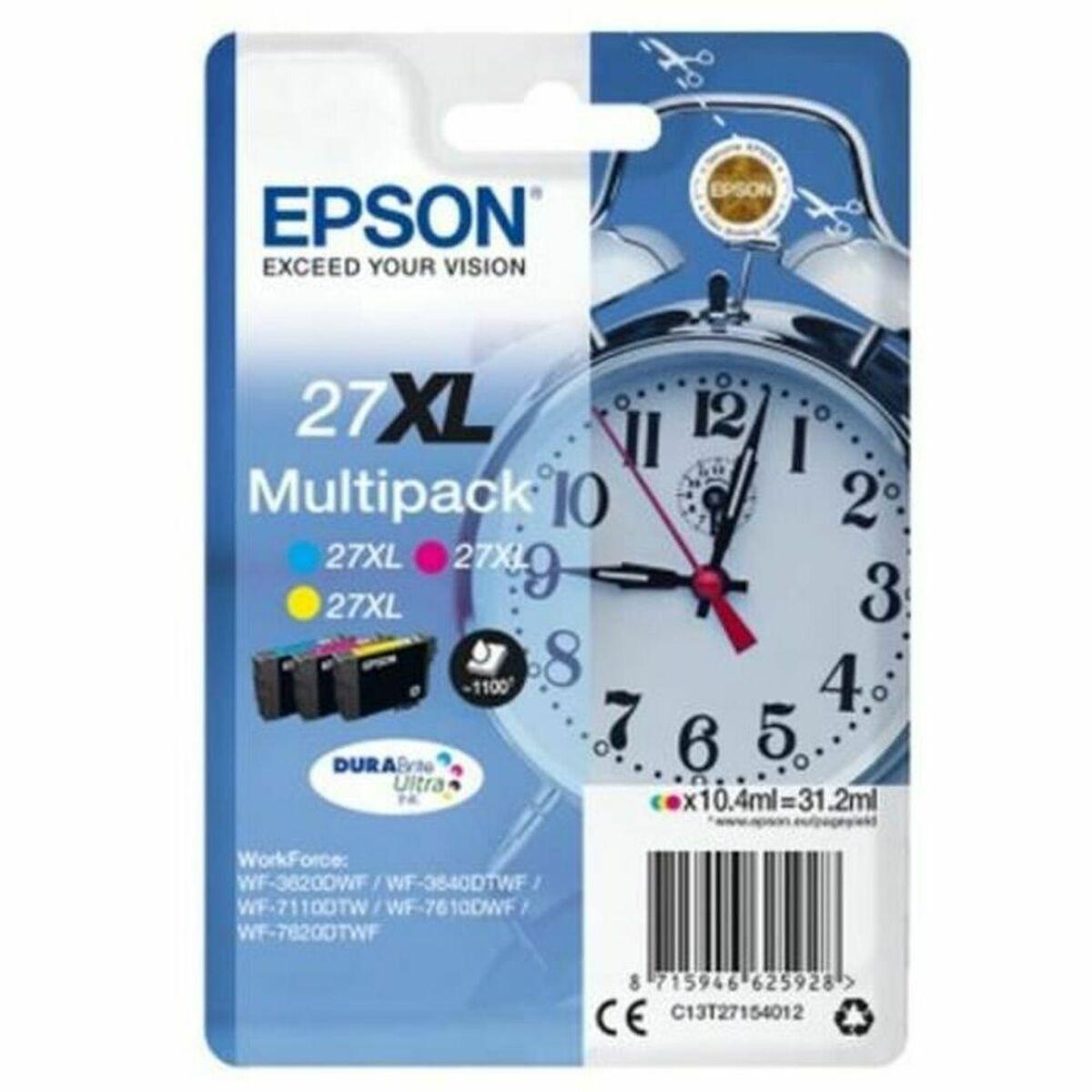 Cartucho de Tinta Original Epson 27XL Magenta Amarillo Cian Tricolor Cian/Magenta/Amarillo