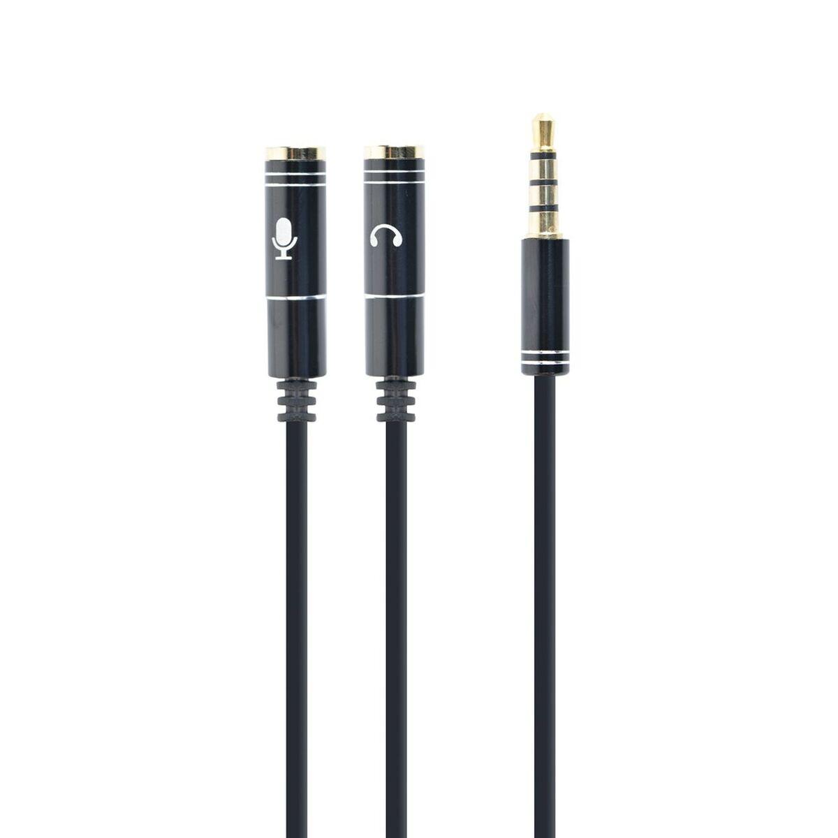 Cable Audio Jack (3,5 mm) Divisor GEMBIRD CCA-417M 20 cm