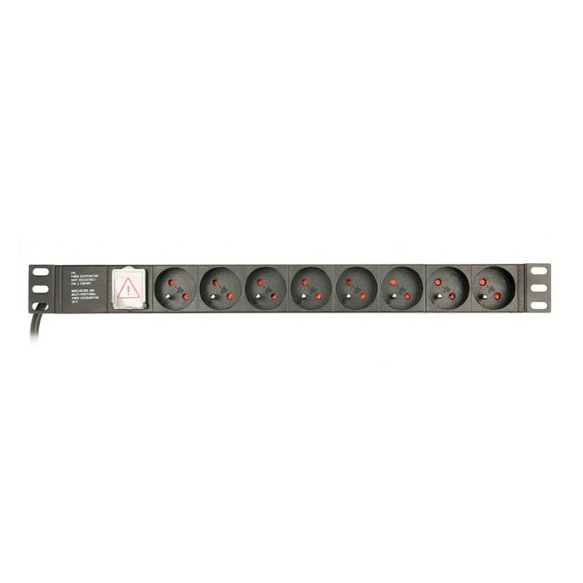 Regleta 19" 8 Tomas Schuko con On/Off Switch GEMBIRD EG-PDU-014-FC14 (3 m)