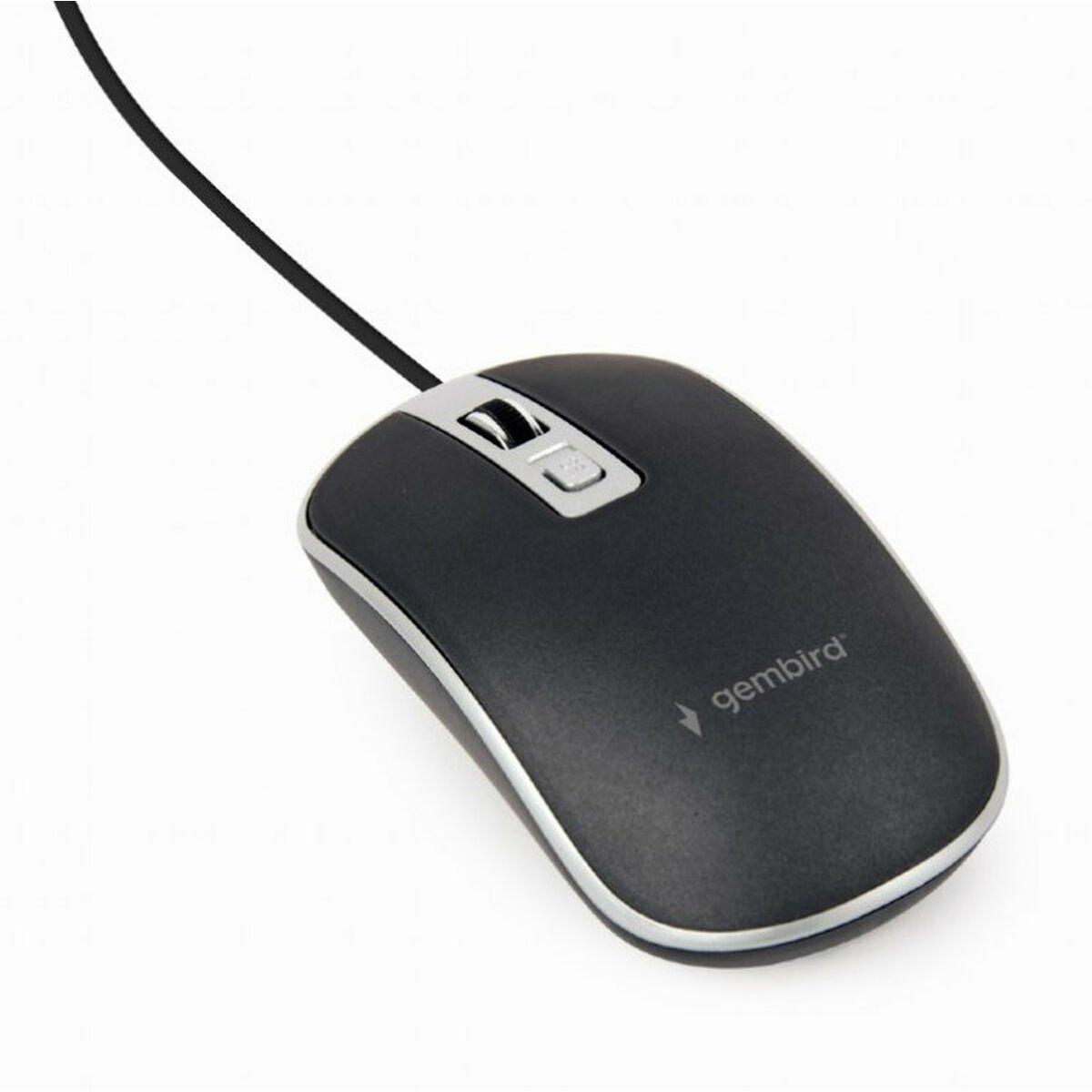 Ratón con Cable y Sensor Óptico GEMBIRD MUS-4B-06-BS 1200 DPI (1 unidad)