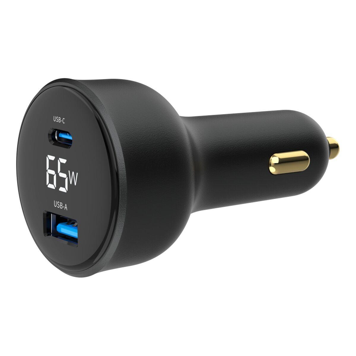 Cargador de Coche GEMBIRD TA-UC-AC2PD65LCD-CAR-01