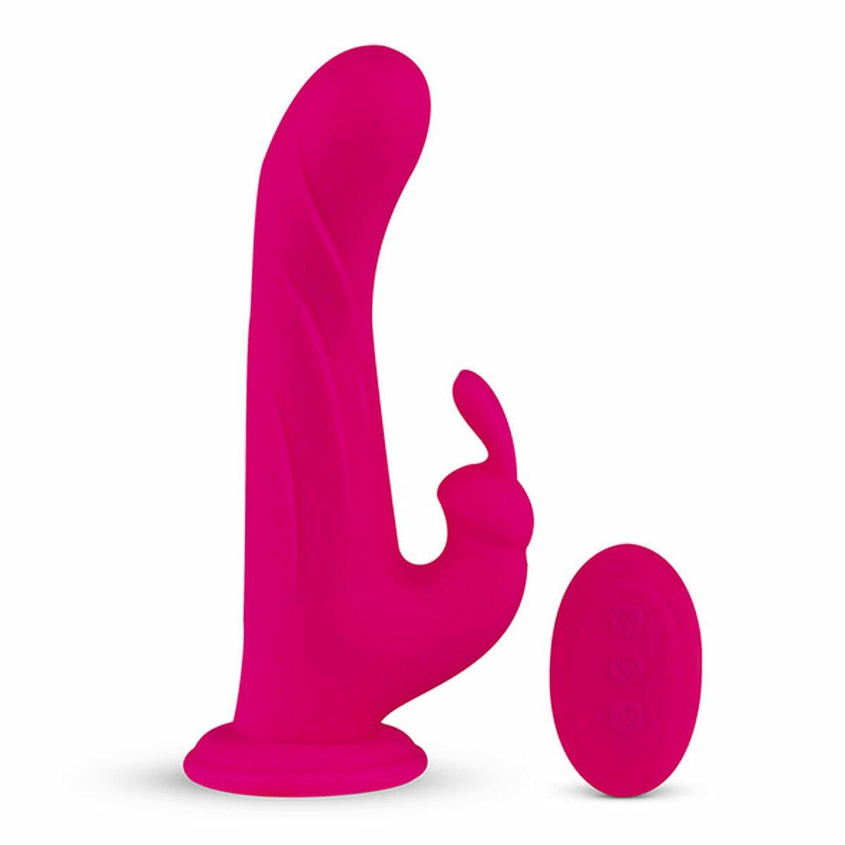 Vibrador conejito Whirl-Pulse & Remote Control FeelzToys Rosa Fucsia