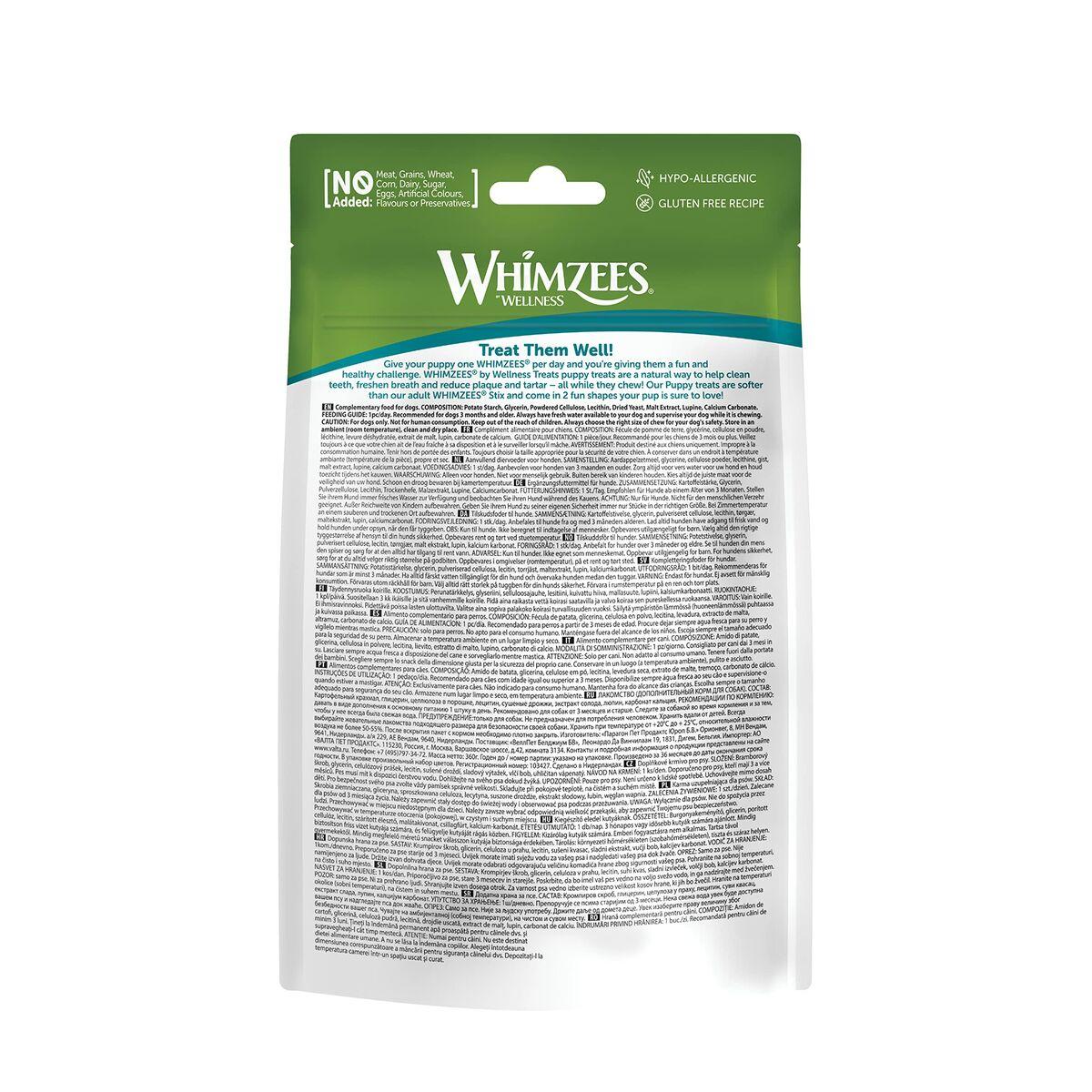 Snack para Perros Whimzees Puppy XS/S Verduras