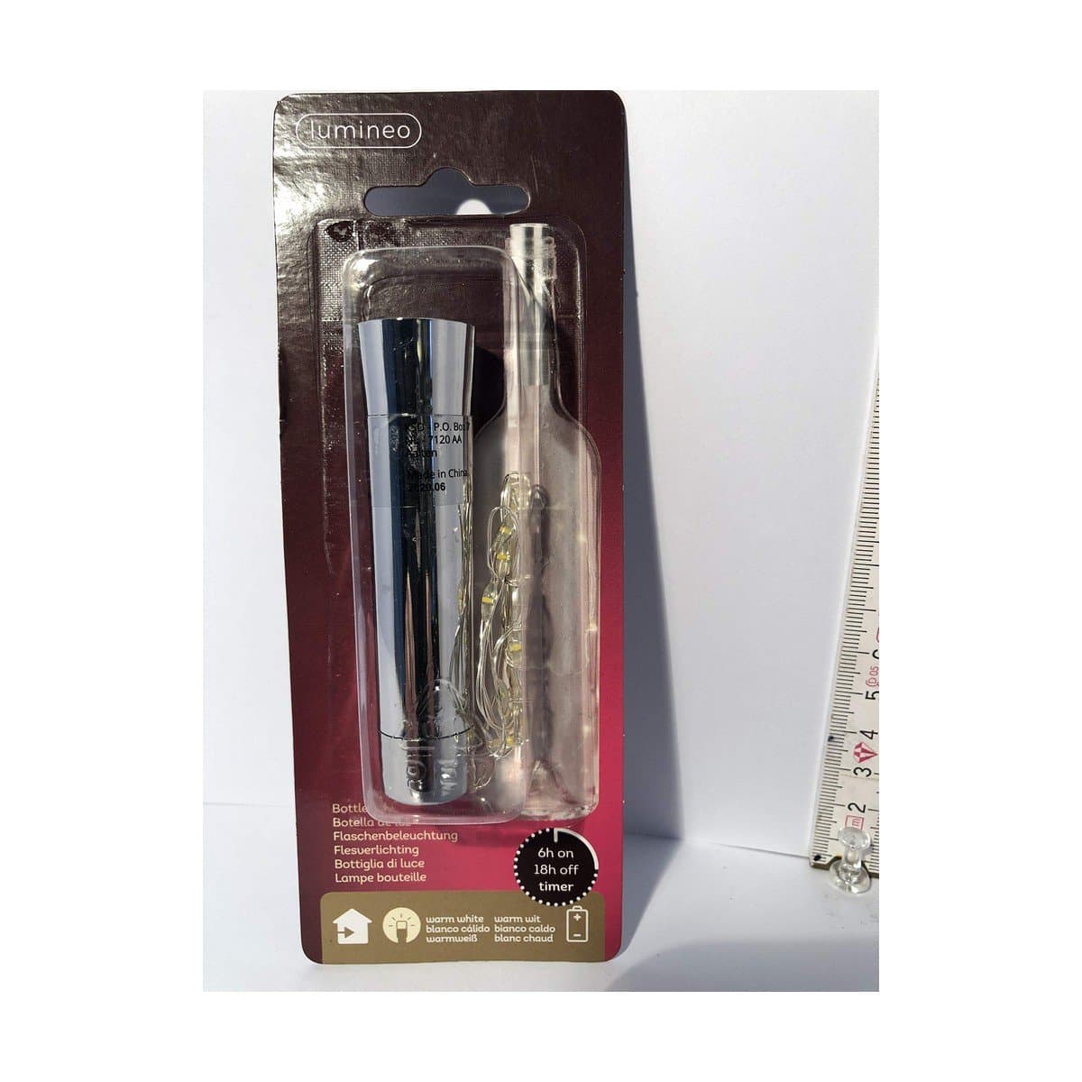 Tapón Decorativo para Botellas con LED Lumineo Negro