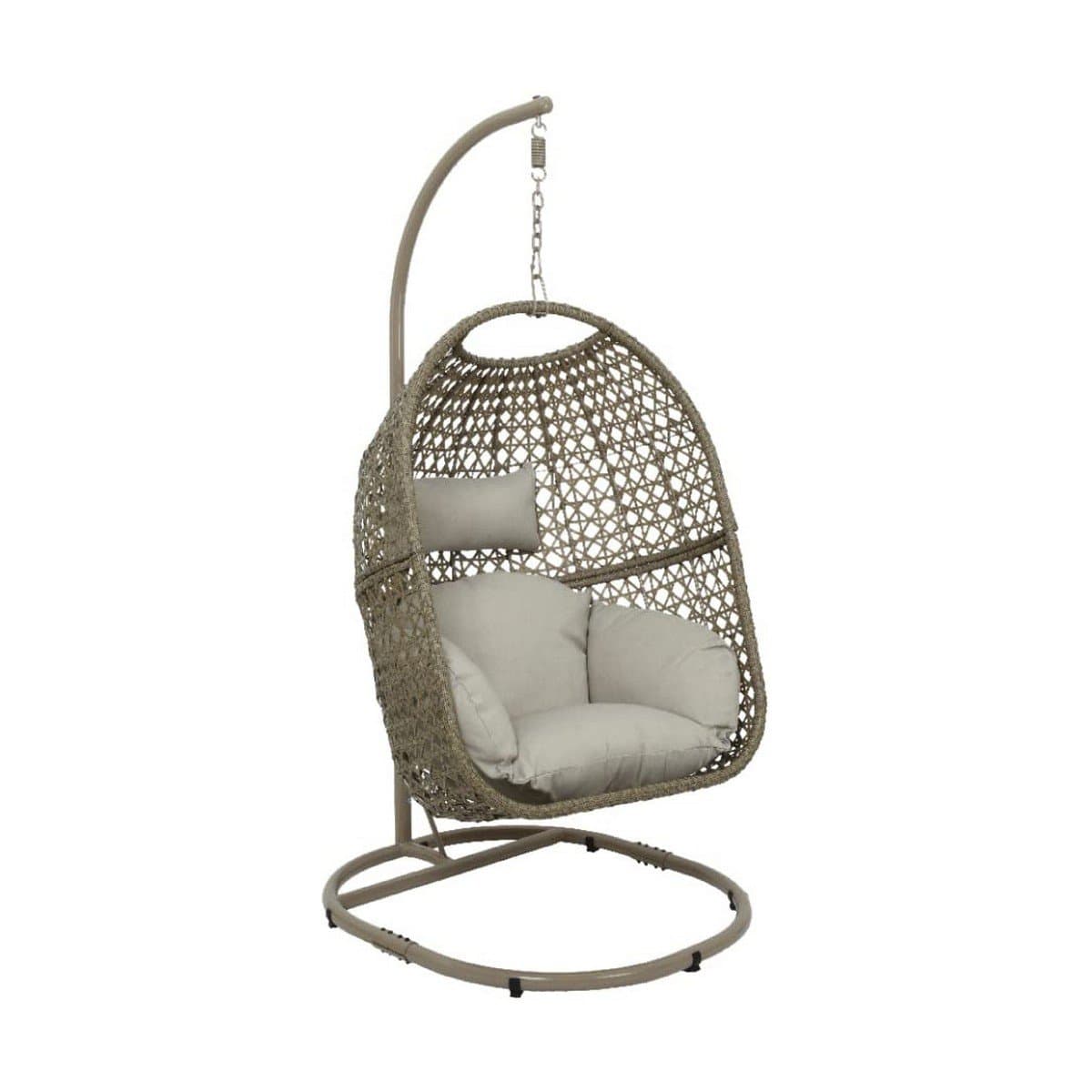 Sillón de jardín colgante Mimbre Marrón 95 x 195 cm