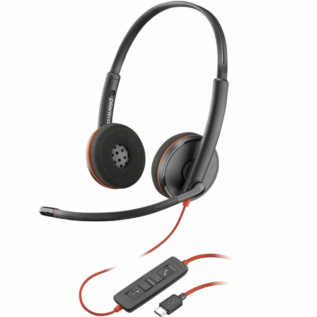 Auriculares con Micrófono Poly 8X228A6 Negro