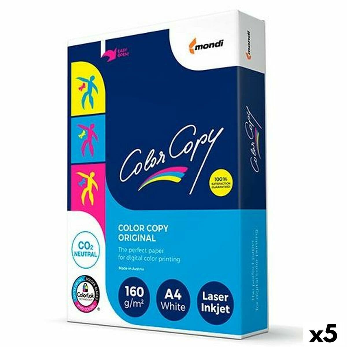 Papel para Imprimir Color Copy Blanco A4 250 Hojas (5 Unidades)
