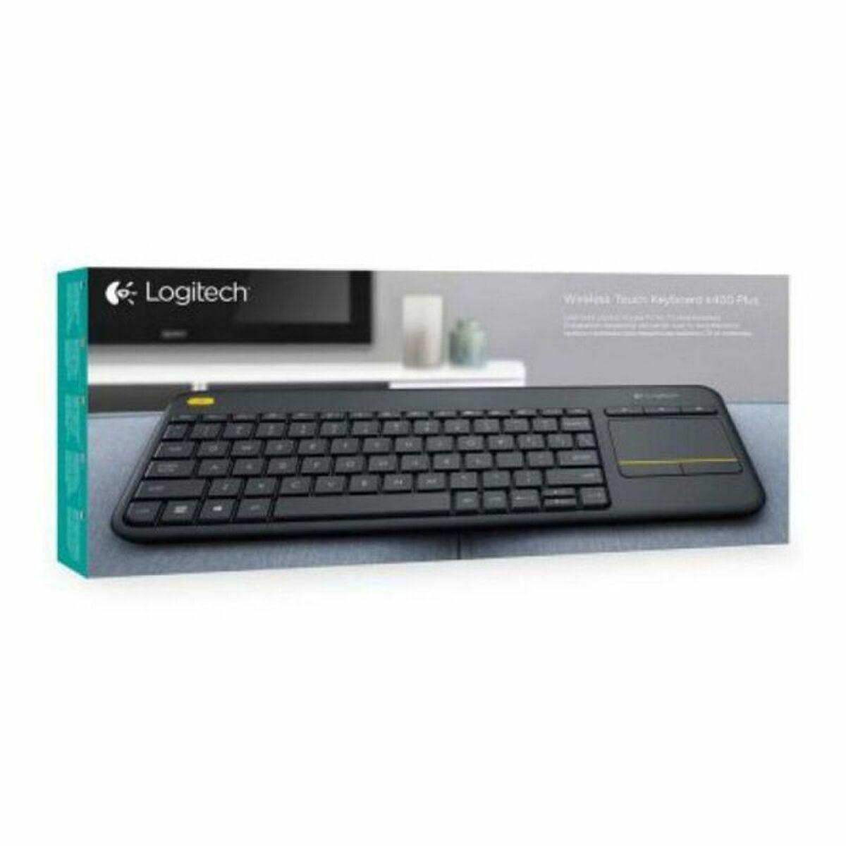 Teclado Logitech K400 Plus Negro QWERTY