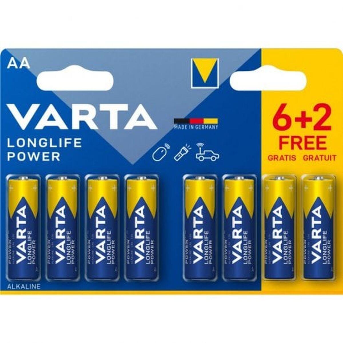 Pila Alcalina Varta LR6 AA 1,5V High Energy (8 pcs)