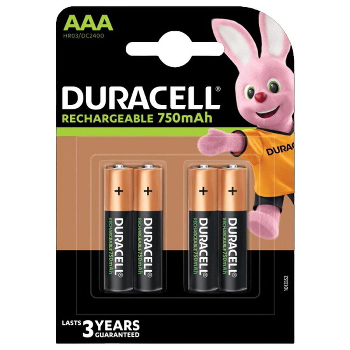Pilas Recargables DURACELL LR03 750 mAh AAA