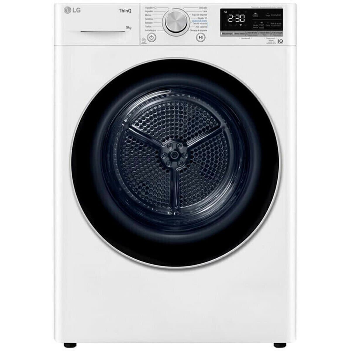 Secadora con bomba de calor LG RH90V9AV3N 9 kg