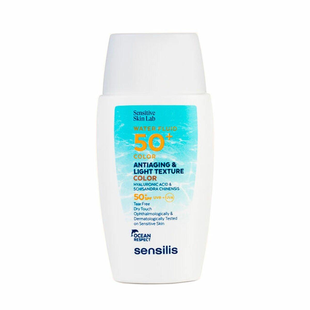 Protector Solar con Color Sensilis Antiaging Light Texture Color Spf 50+ 40 ml