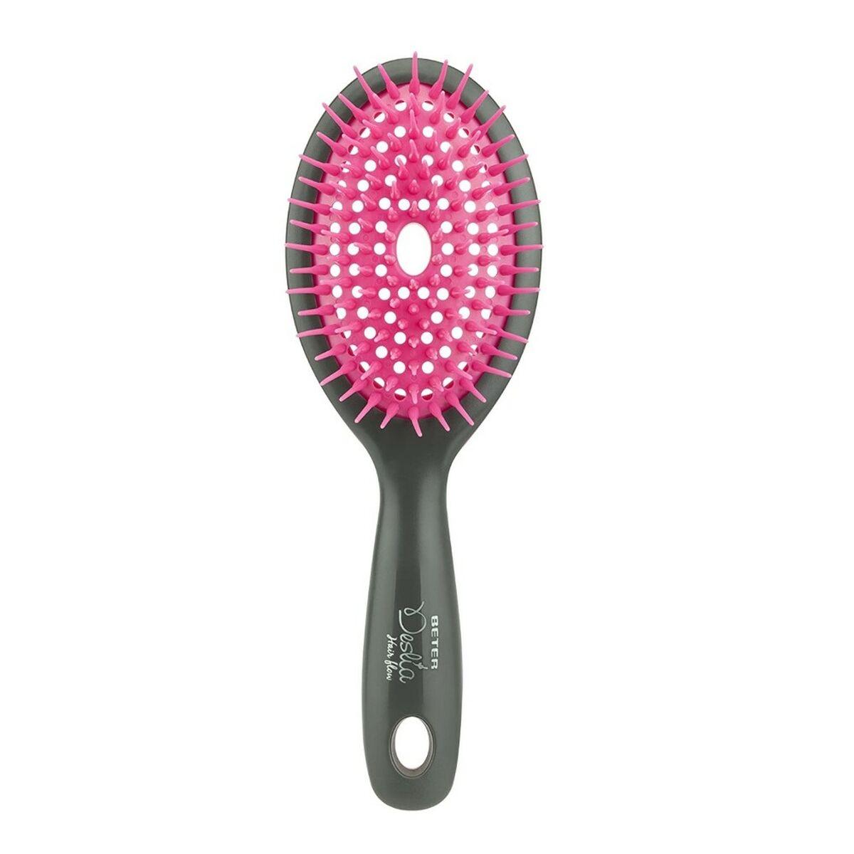 Cepillo Desenredante Beter Deslía Hair Flow Ovalado Fucsia